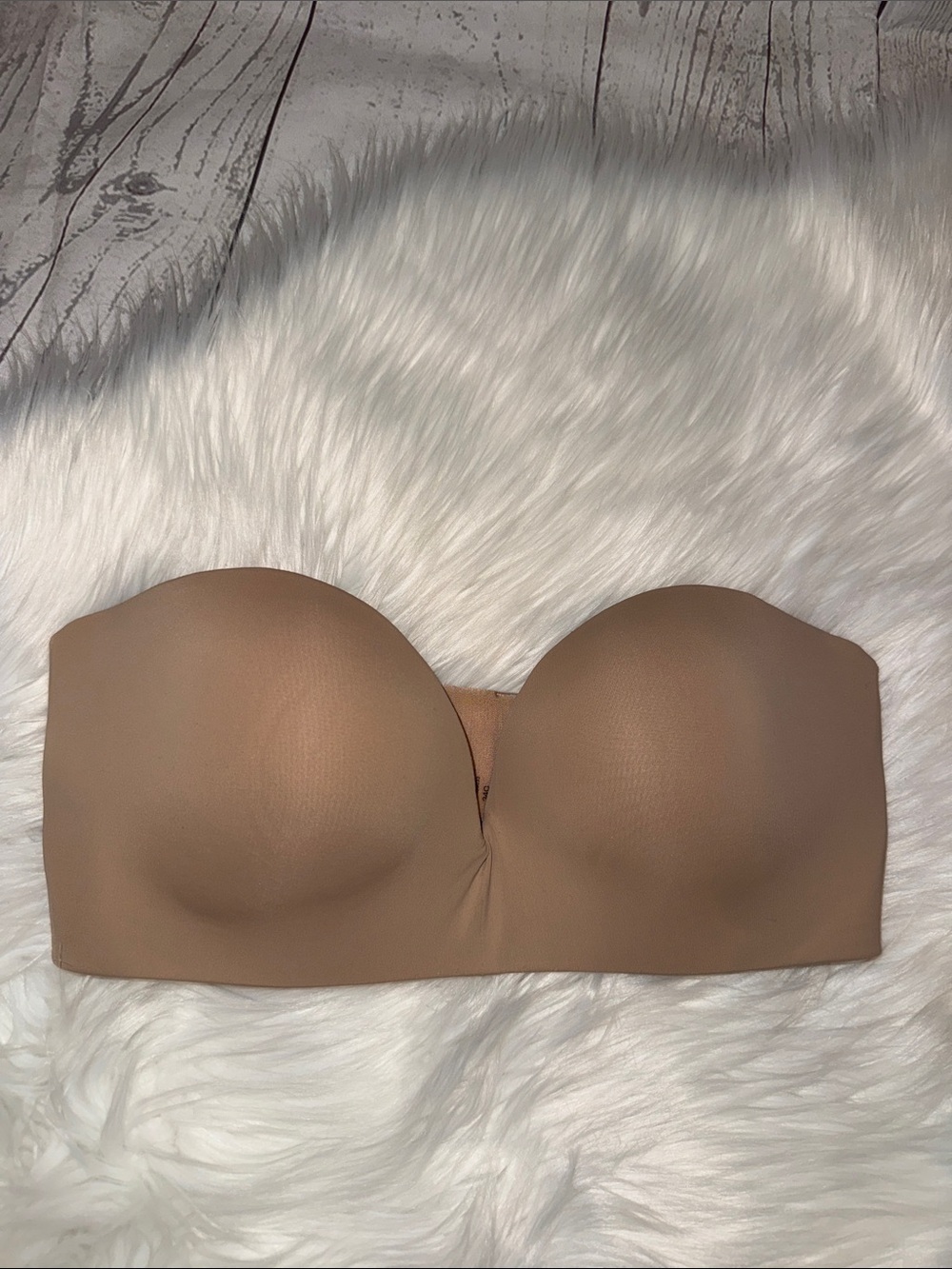 ThirdLove 24/7 Classic Strapless Push-Up Bra in Taupe 34C